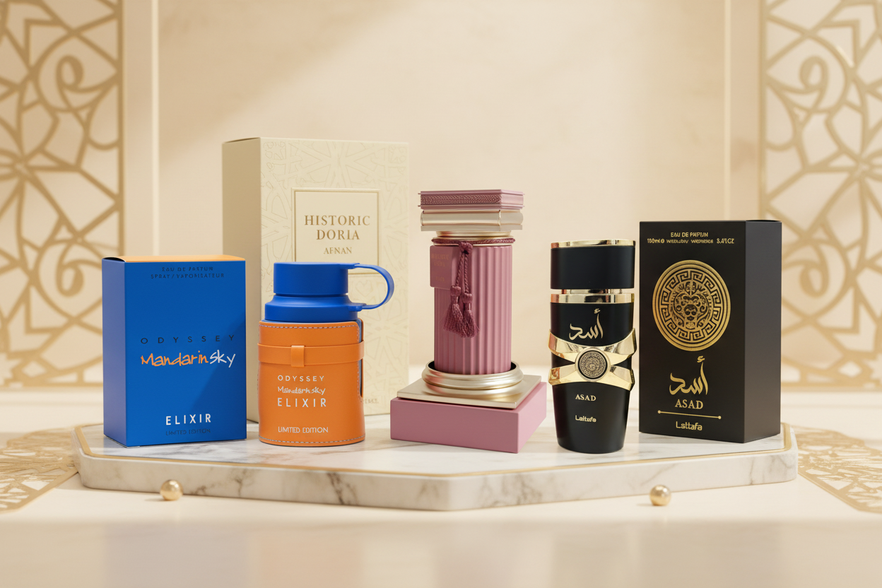 Banner elegante con toques árabes